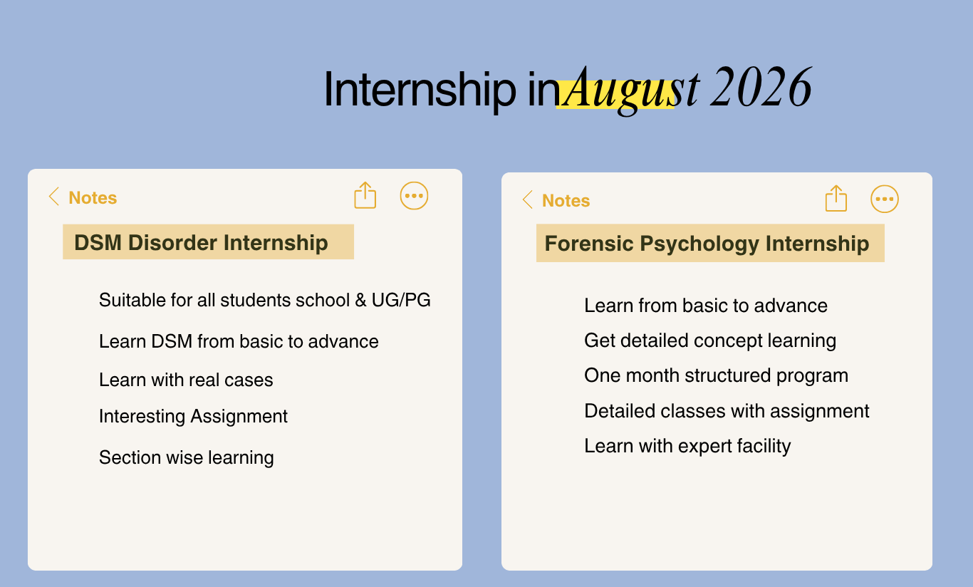 August internship
