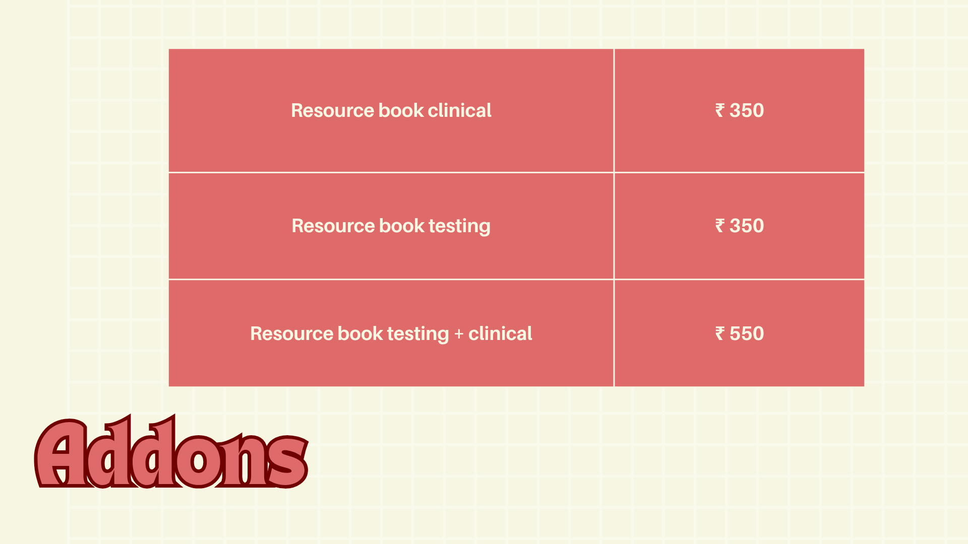 Pricing