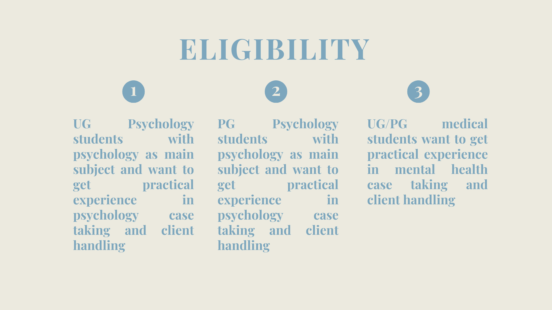 Eligibility