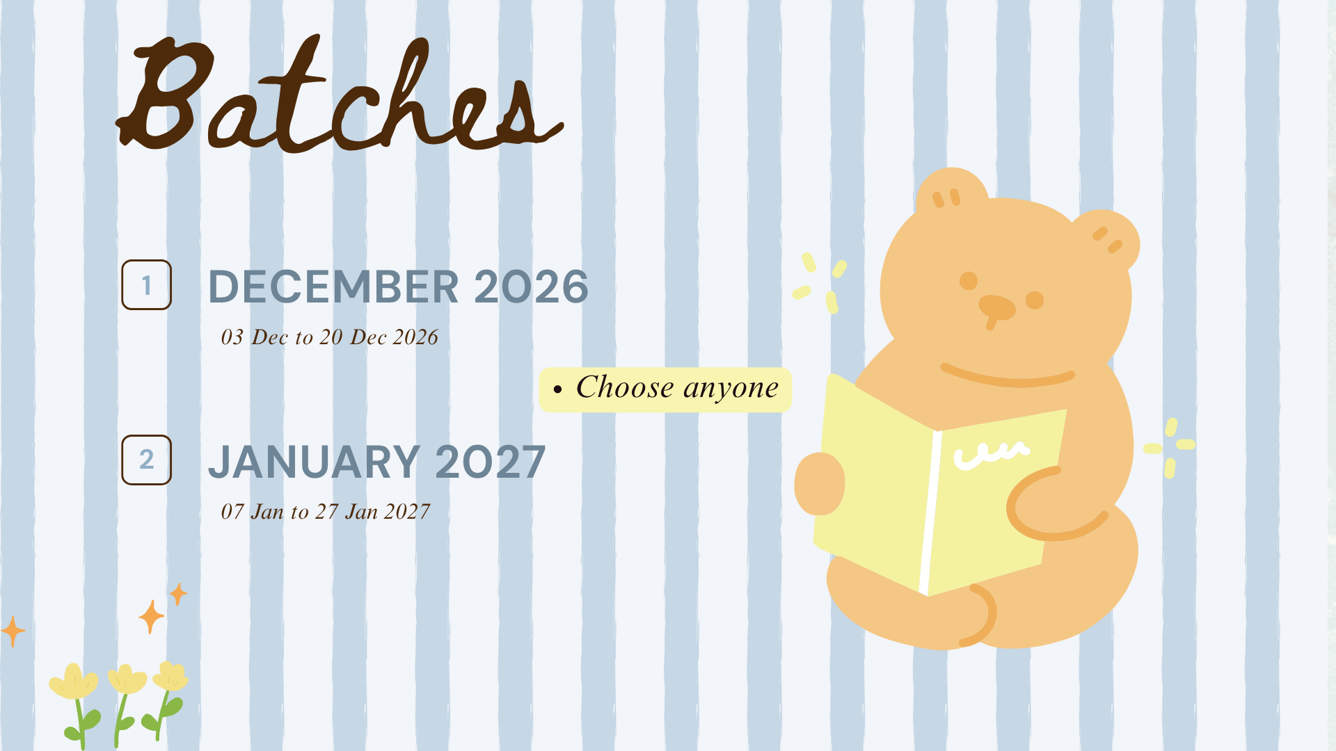 batches
